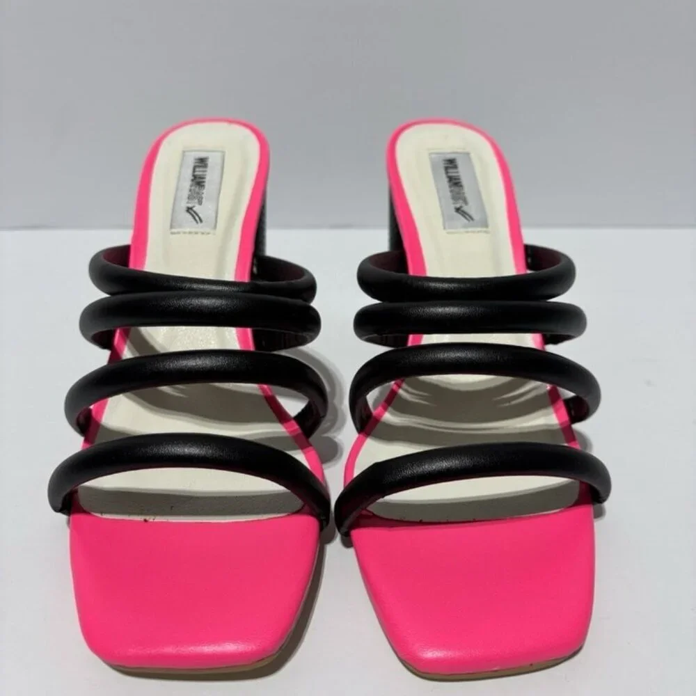 William Rast Women’s Rafaella Black Heeled Sandals, Size 8.5 M